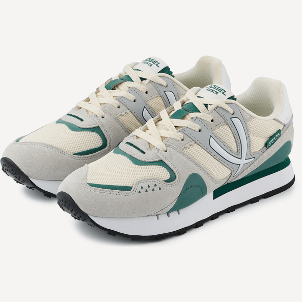 БЕЗ УПАКОВКИ Кроссовки спортивные JÖGEL Fiesta, серый/зеленый