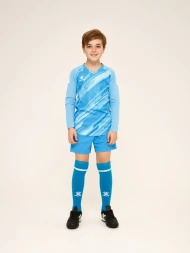 Детский комплект (лонгслив, шорты) KELME Long Sleeve Goalkeeper Suit Light Blue