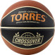 Мяч баск  TORRES Crossover, B323197, р 7,ПУ-комп, нейлон  корд, бут камера, тем  черно-коричн-беж