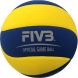 Мяч для вол. на снегу MIKASA SV335-V8, р.5, FIVB Appr, синт.пена ТПЕ, клееный, бут.кам, жел-син