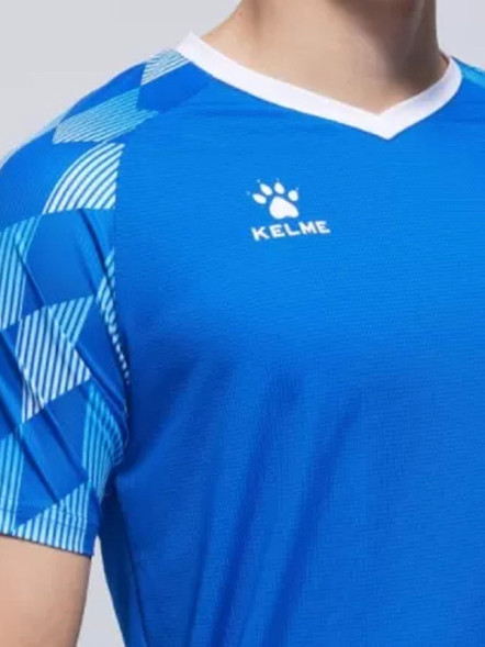 Футбольная форма KELME Kekme Short-Sleeved Football Suit Blue