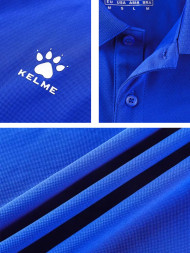 Футболка-поло KELME Short Sleeve Polo Shirt Blue