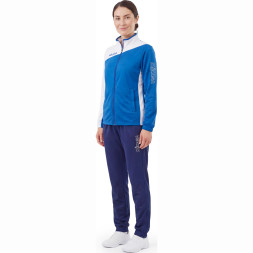 Костюм спортивный жен. MIKASA MT636/751-025-L, р. L, 100% полиэстер,  сине-белый