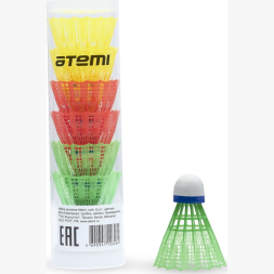 Набор воланов Atemi, cork, 6 шт., цветные, BAV-8