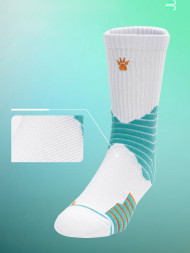 Носки KELME Basketball Socks (White/Teal)