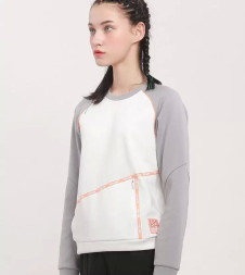 Свитшот KELME Pullover Sweater (White/Grey)