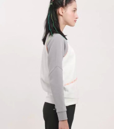 Свитшот KELME Pullover Sweater (White/Grey)