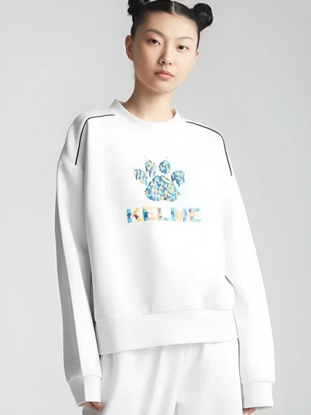 Свитшот KELME Round Neck Sweater White