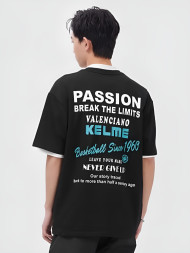 Футболка KELME Round Neck Short Sleeve T-Shirt Black
