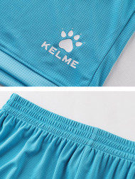Футбольная форма KELME Short-Sleeved Football Suit Light Blue