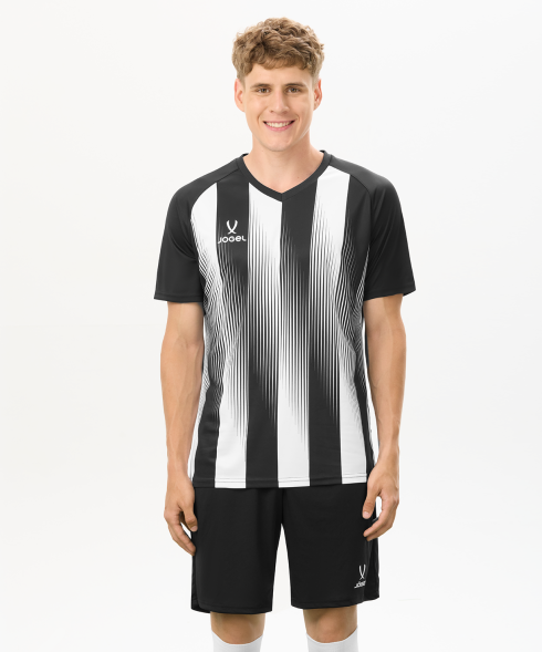 Футболка игровая JOGEL CAMP Striped Jersey, черный/белый