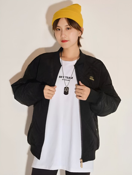 Бомбер KELME Short Padded Jacket Black