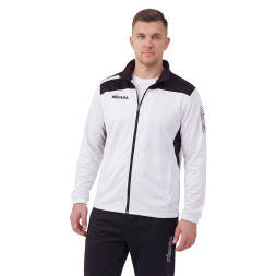 Костюм спорт. муж. MIKASA MT707/MT701-021-L, р. L, 100% полиэстер, бело-черный