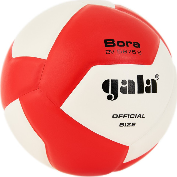 Мяч вол  GALA Bora 12, BV5675S, р  5, синт  кожа ПУ, клееный, бут  кам, красно-белый