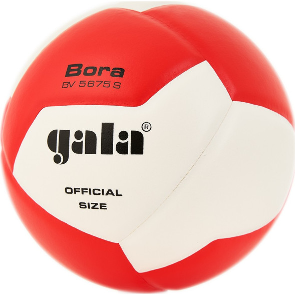 Мяч вол  GALA Bora 12, BV5675S, р  5, синт  кожа ПУ, клееный, бут  кам, красно-белый
