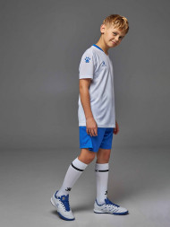 Детская футбольная форма KELME Short-Sleeved Football Suit (White/Blue)