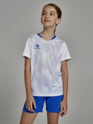 Детская футбольная форма KELME Short-Sleeved Football Suit (White/Blue)