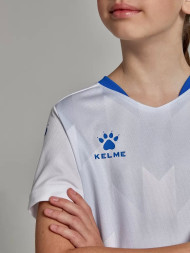 Детская футбольная форма KELME Short-Sleeved Football Suit (White/Blue)