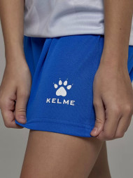 Детская футбольная форма KELME Short-Sleeved Football Suit (White/Blue)