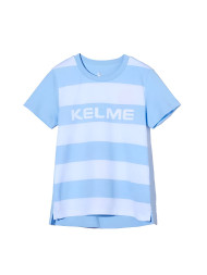 Детская футболка KELME Boys Short Sleeve T-Shirt (Light Blue/White)