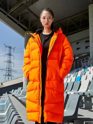Пуховик KELME Hooded Long Down Jacket Orange