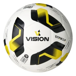 Мяч футб. VISION Striker FIFA, F325035, р.5, 32 пан.,гл.TPU,2подкл. слой, маш.сш., бело-черно-желтый
