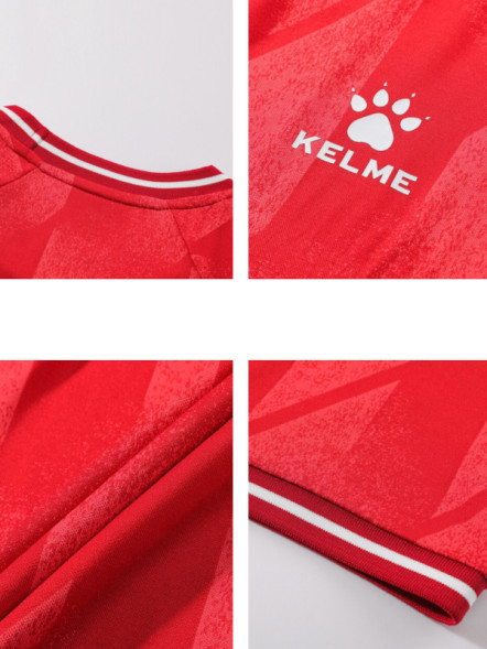 Футбольная форма KELME Short-Sleeved Football Suit Red