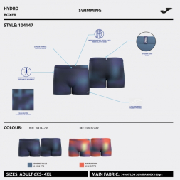 BOXER DE BAÑO HYDRO AZUL