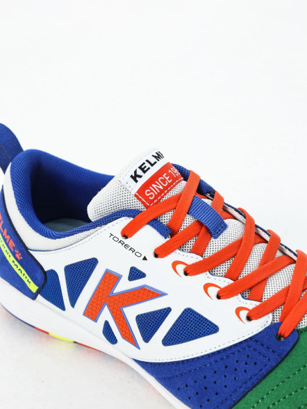 Футзалки KELME Men's Soccer Shoes (IN) (White/Green)