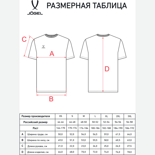 Футболка JOGEL ESSENTIAL Cotton Tee, черный