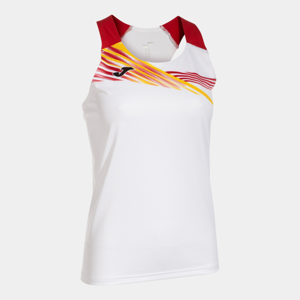 CAMISETA TIRANTES ELITE X BLANCO ROJO