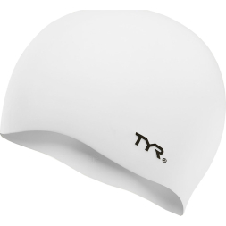 Шапочка для плавания TYR Wrinkle Free Silicone Cap, LCS-100, белый