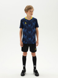 Детская футбольная форма KELME Short-Sleeved Football Suit (Dark Blue/Black)