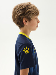 Детская футбольная форма KELME Short-Sleeved Football Suit (Dark Blue/Black)