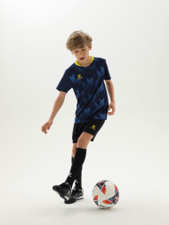 Детская футбольная форма KELME Short-Sleeved Football Suit (Dark Blue/Black)