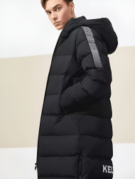 Пуховик KELME Hooded Long Jacket Black