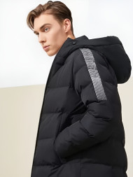 Пуховик KELME Hooded Long Jacket Black