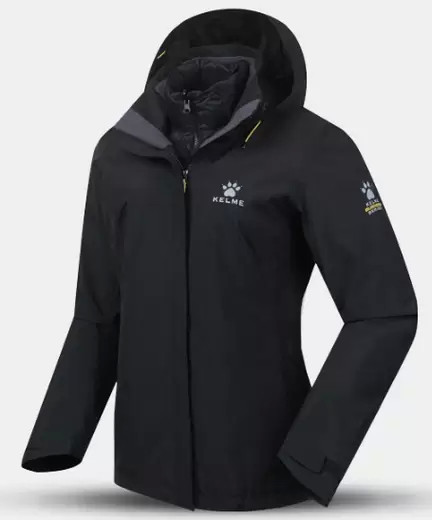 Куртка утепленная KELME Female Jacket (Two-Piece Suit) Black