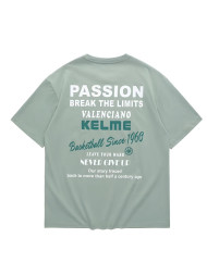 Футболка KELME Round Neck Short Sleeve T-Shirt Green
