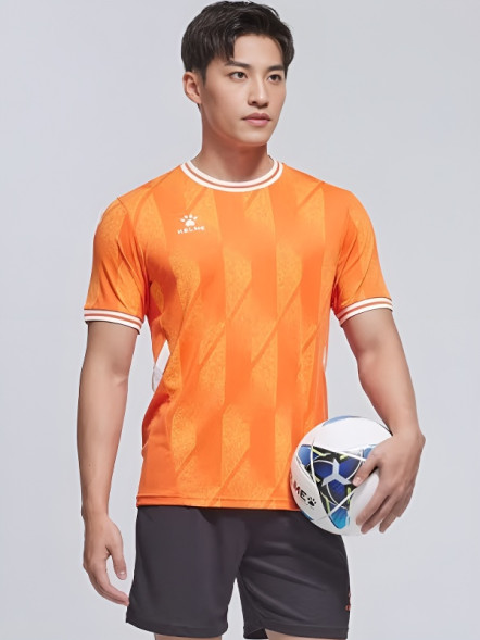 Футбольная форма KELME Short-Sleeved Football Suit (Orange/Dark Grey)