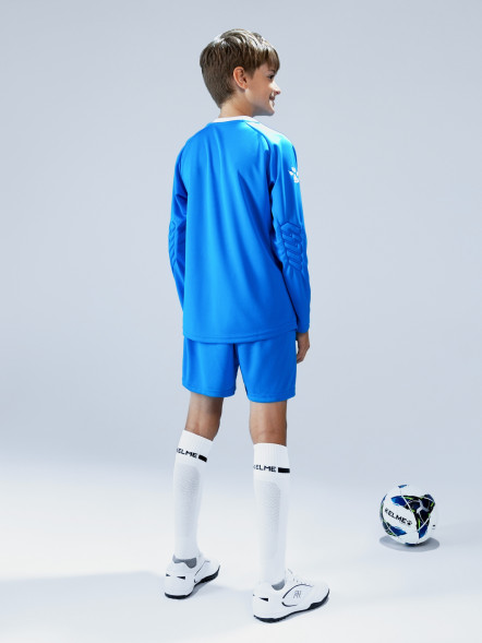 Детская вратарская форма KELME Long Sleeve Goalkeeper Suit Light Blue