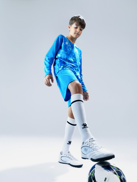 Детская вратарская форма KELME Long Sleeve Goalkeeper Suit Light Blue