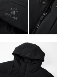 Демисезонная куртка KELME Short Hooded Down Jacket Black