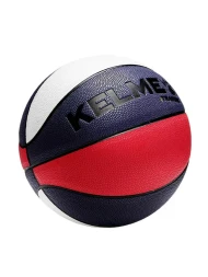 Мяч баскетбольный KELME PU Leather Basketball (White/Dark Blue)