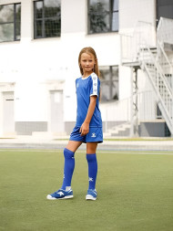 Детская футбольная форма KELME Short Sleeve Football Set Kids Blue