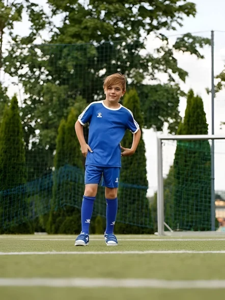 Детская футбольная форма KELME Short Sleeve Football Set Kids Blue