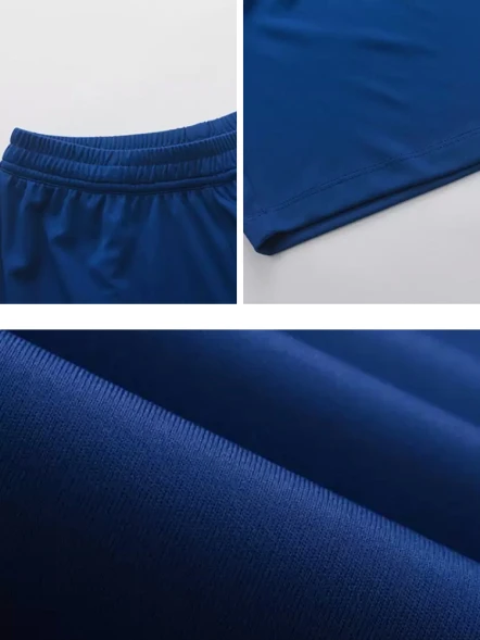 Детская футбольная форма KELME Short Sleeve Football Set Kids Blue