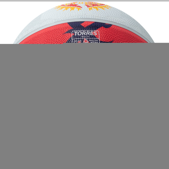 Мяч баск  TORRES Prayer, B023137, р 7, резина, нейлон корд, бут  кам , красно-серо-фиолет