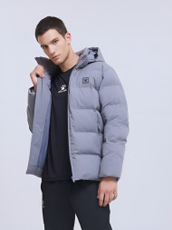 Пуховик KELME Hooded Short Padded Jacket Grey