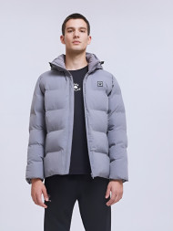 Пуховик KELME Hooded Short Padded Jacket Grey